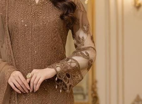 brown silk